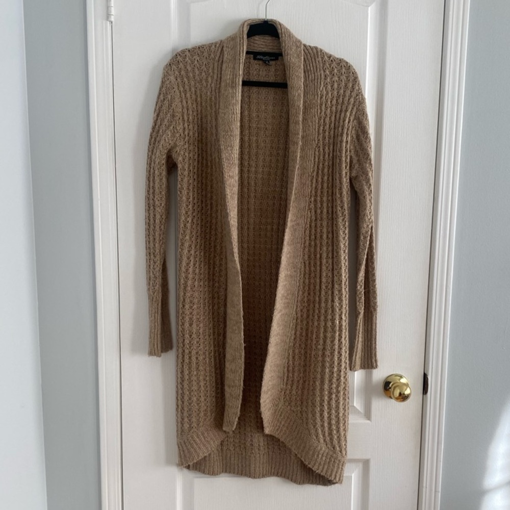 Tan Knit Cardigan